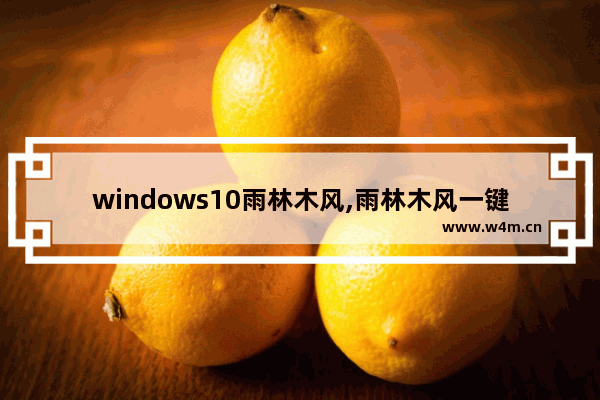 windows10雨林木风,雨林木风一键装机系统 黑屏了