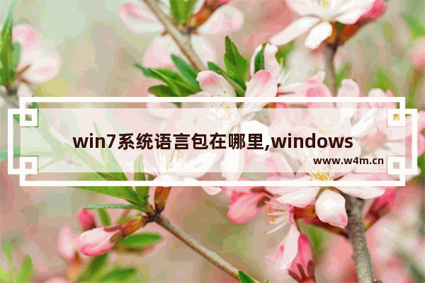 win7系统语言包在哪里,windows7语言包在哪