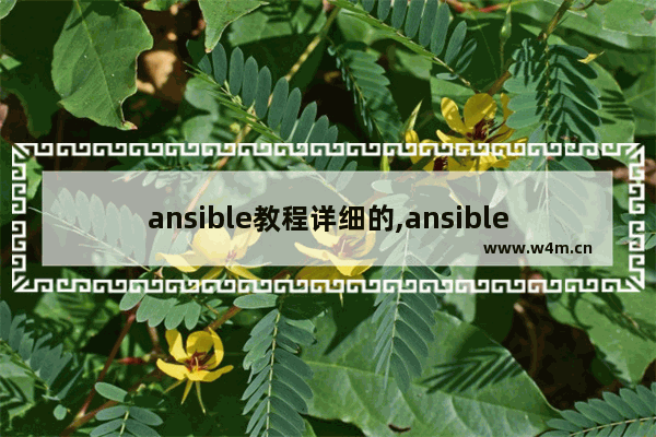 ansible教程详细的,ansible常用模块有哪些