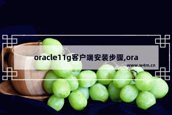 oracle11g客户端安装步骤,oracle 11g客户端安装