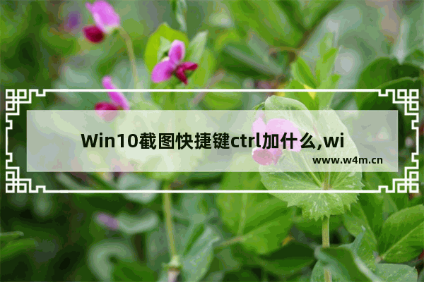 Win10截图快捷键ctrl加什么,windows屏幕截图快捷键ctrl加什么