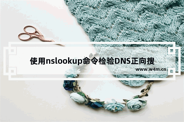 使用nslookup命令检验DNS正向搜索记录创建成功,nslookup指定dns解析