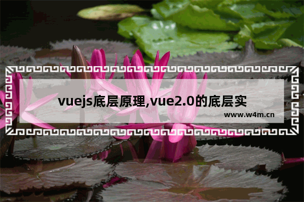 vuejs底层原理,vue2.0的底层实现原理,Vue的底层原理你了解多少