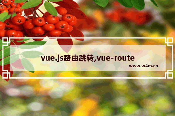 vue.js路由跳转,vue-router路由跳转,Vue路由跳转的4种方式小结