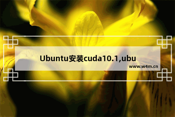 Ubuntu安装cuda10.1,ubuntu18.04安装cuda10.1