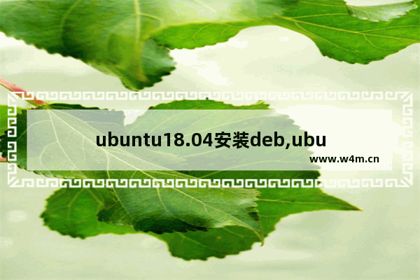 ubuntu18.04安装deb,ubuntu不支持deb