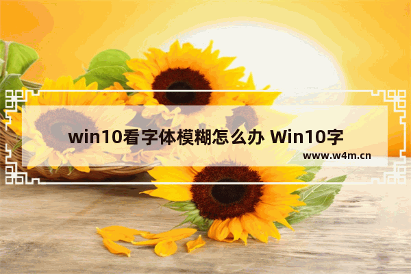 win10看字体模糊怎么办 Win10字体模糊怎么解决