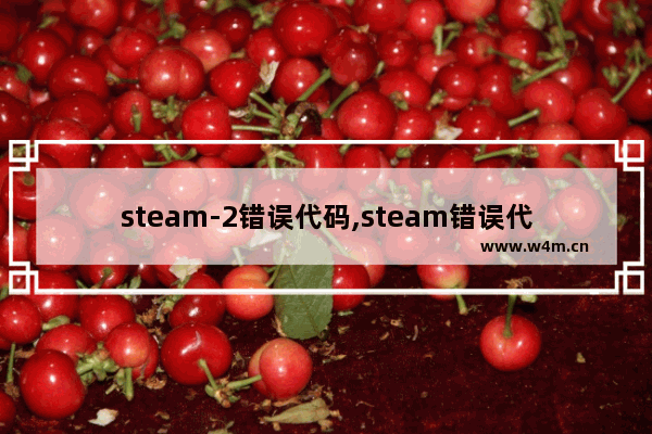 steam-2错误代码,steam错误代码