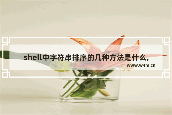 shell中字符串排序的几种方法是什么,shell中字符串排序的几种方法怎么写