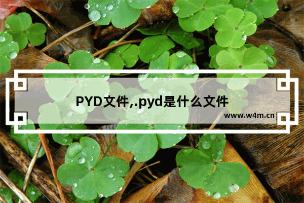 PYD文件,.pyd是什么文件