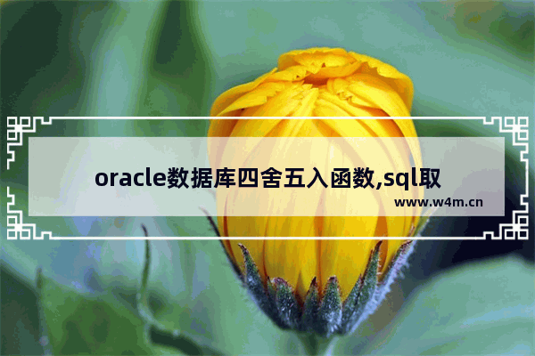 oracle数据库四舍五入函数,sql取整数,不四舍五入