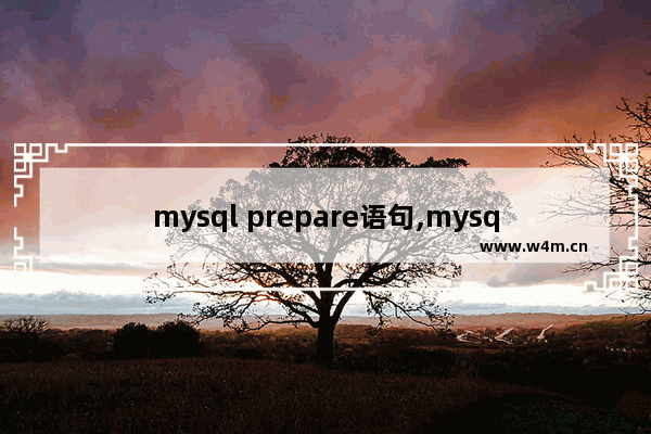 mysql prepare语句,mysqli prepare,MySQL prepare原理详解