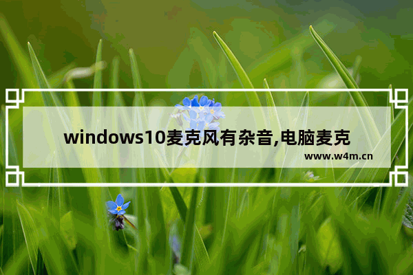 windows10麦克风有杂音,电脑麦克风有杂音怎么消除w10