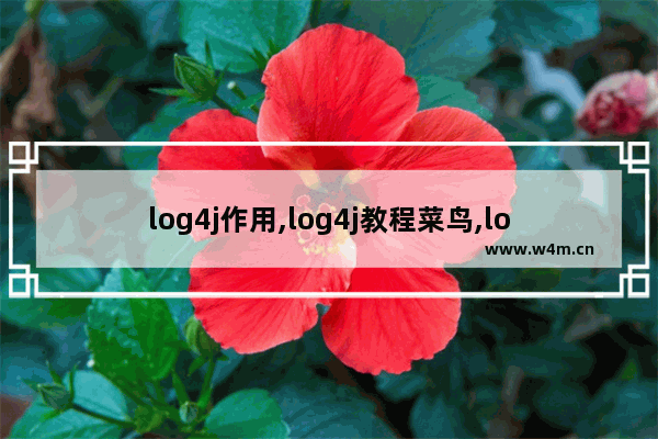 log4j作用,log4j教程菜鸟,log4j的使用详细解析