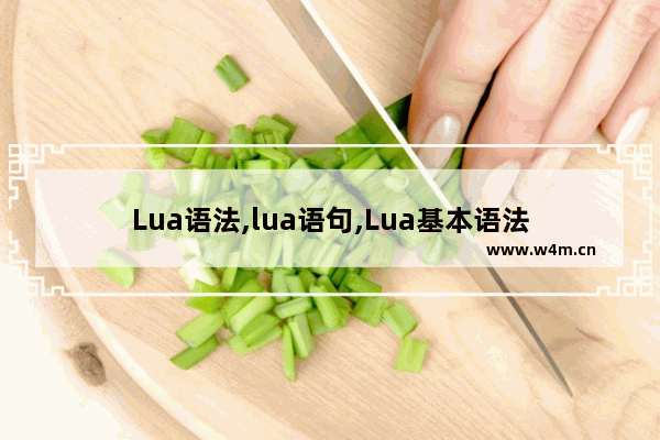 Lua语法,lua语句,Lua基本语法