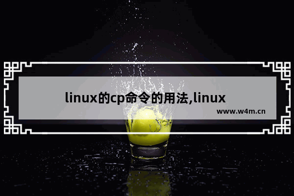 linux的cp命令的用法,linux cp命令用法