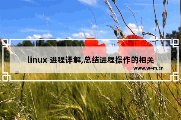 linux 进程详解,总结进程操作的相关命令linux,Linux进程基础教程详解