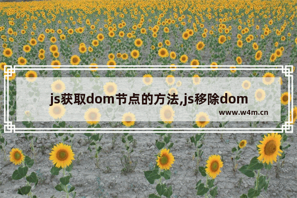 js获取dom节点的方法,js移除dom元素,JS实现DOM删除节点操作示例