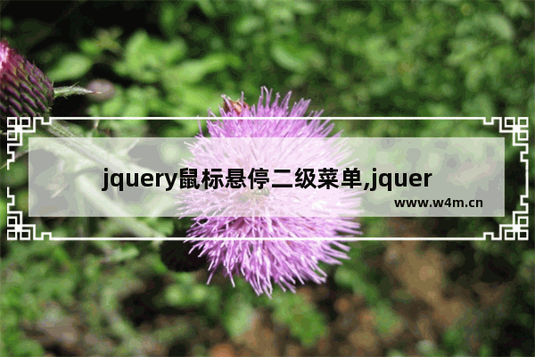 jquery鼠标悬停二级菜单,jquery鼠标悬停按钮切换图片