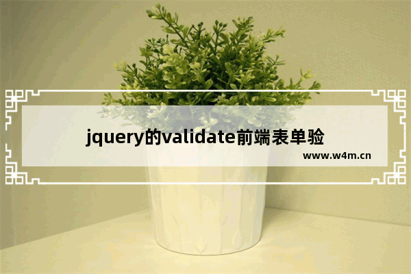 jquery的validate前端表单验证,jQuery validate