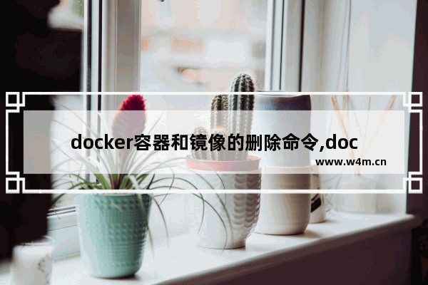 docker容器和镜像的删除命令,docker怎么删除镜像文件