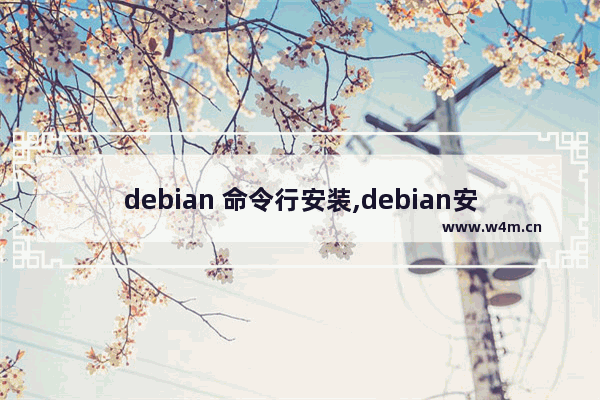 debian 命令行安装,debian安装软件方式