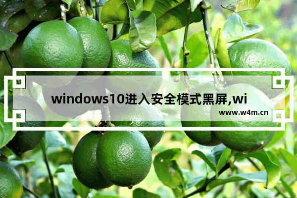 windows10进入安全模式黑屏,win10进入安全模式就黑屏