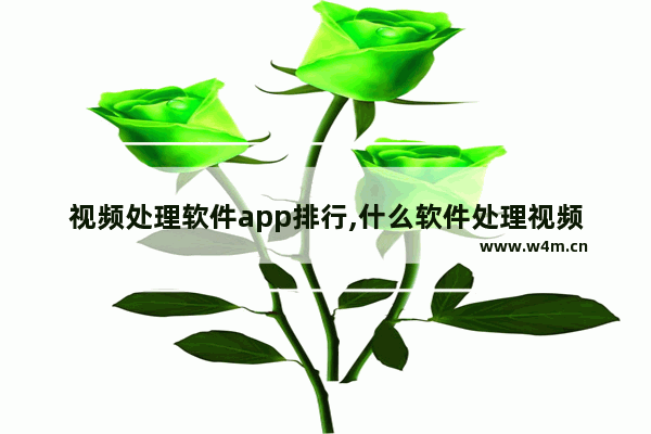 视频处理软件app排行,什么软件处理视频最好