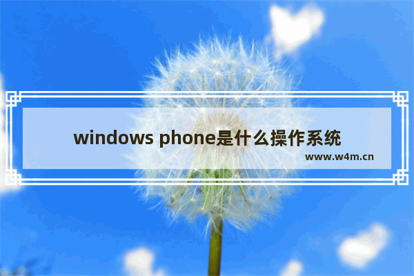 windows phone是什么操作系统,Windows phone什么意思