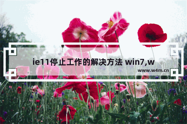 ie11停止工作的解决方法 win7,win7 ie停止工作的解决办法