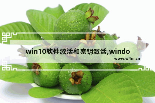 win10软件激活和密钥激活,windows10激活密钥软件