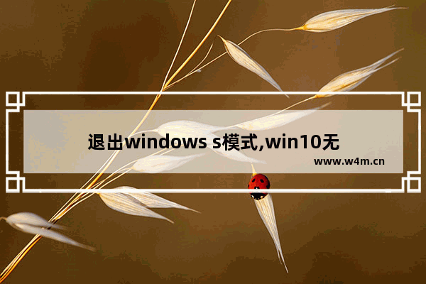 退出windows s模式,win10无法退出s模式