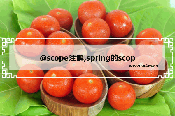 @scope注解,spring的scope作用