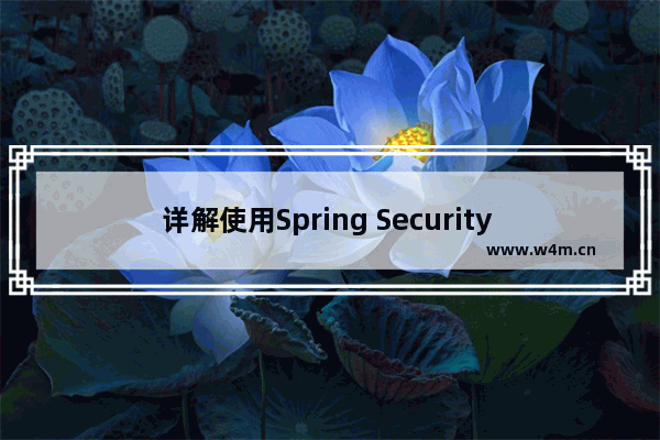 详解使用Spring Security OAuth 实现OAuth 2.0 授权