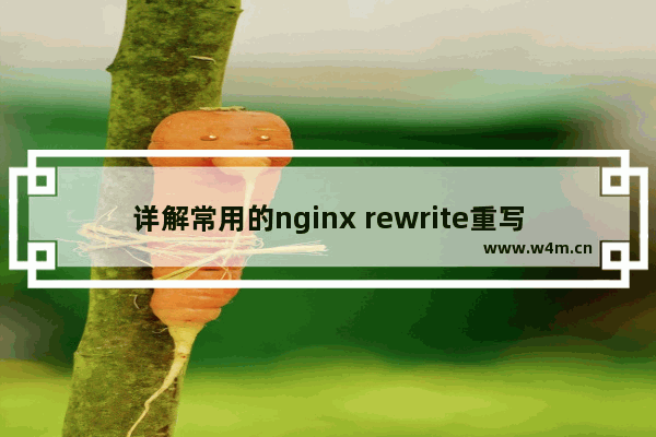 详解常用的nginx rewrite重写规则