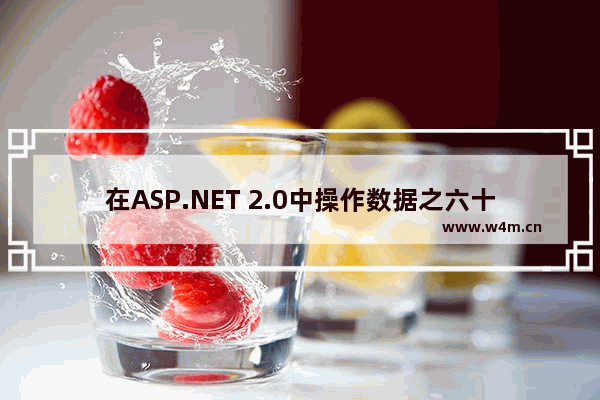 在ASP.NET 2.0中操作数据之六十六：在TableAdapters中使用现有的存储过程