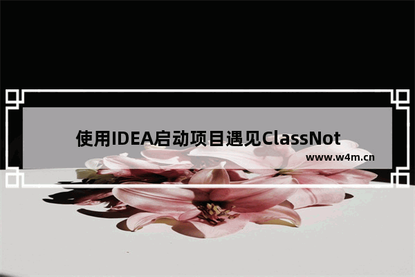 使用IDEA启动项目遇见ClassNotFoundException的解决方案