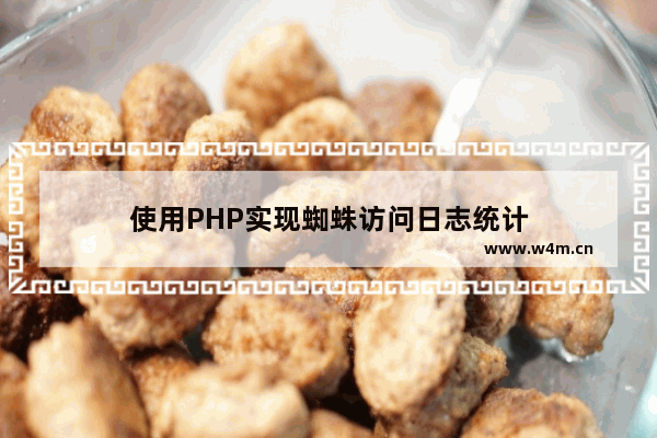 使用PHP实现蜘蛛访问日志统计