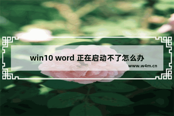 win10 word 正在启动不了怎么办 Win10无法启动Word，如何解决？