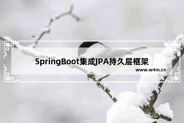 SpringBoot集成JPA持久层框架,简化数据库操作