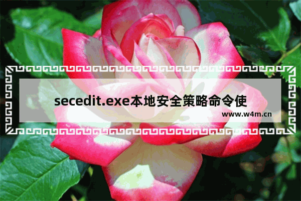 secedit.exe本地安全策略命令使用方法