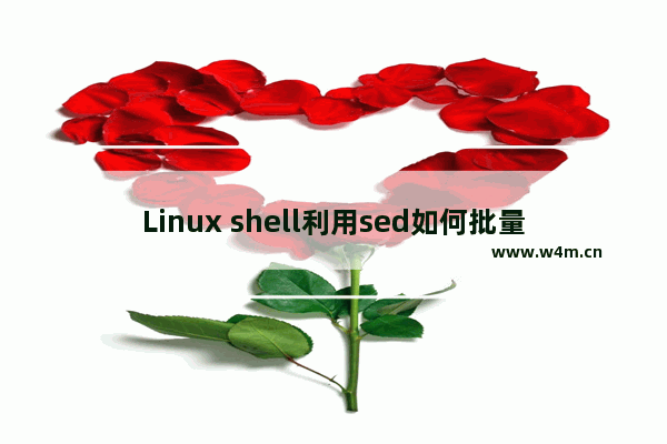 Linux shell利用sed如何批量更改文件名详解