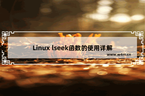 Linux lseek函数的使用详解