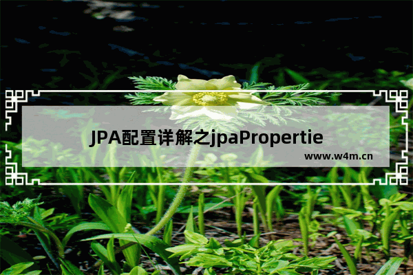 JPA配置详解之jpaProperties用法