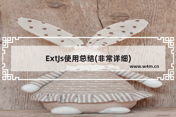 ExtJs使用总结(非常详细)