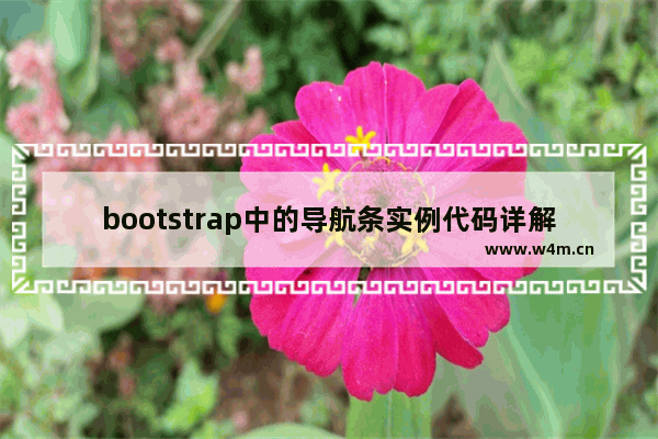 bootstrap中的导航条实例代码详解