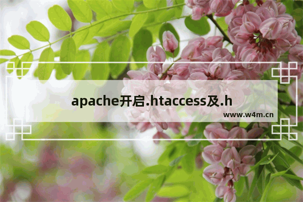 apache开启.htaccess及.htaccess的使用方法