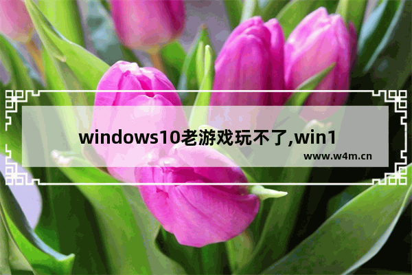 windows10老游戏玩不了,win10无法玩游戏,怎么解决