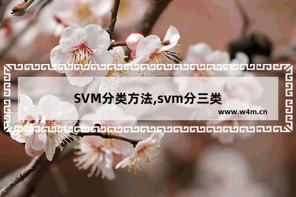 SVM分类方法,svm分三类