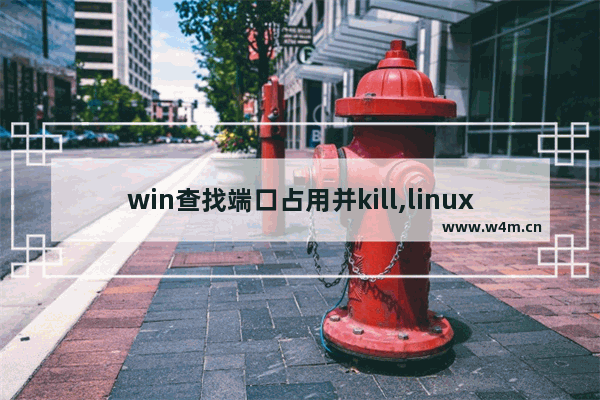 win查找端口占用并kill,linux查看端口号是否被占用